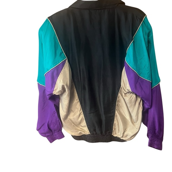 Swell‎ Vintage Colorblock Silk Windbreaker Jacket NWT - Picture 3 of 6